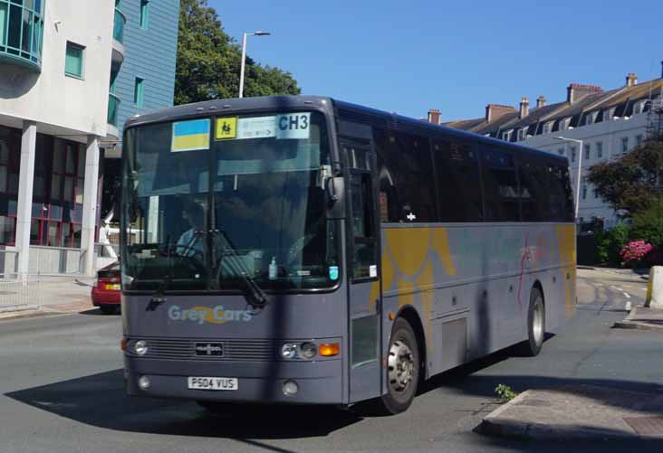 Grey Cars Volvo B10M Van Hool Alizee P504VUS